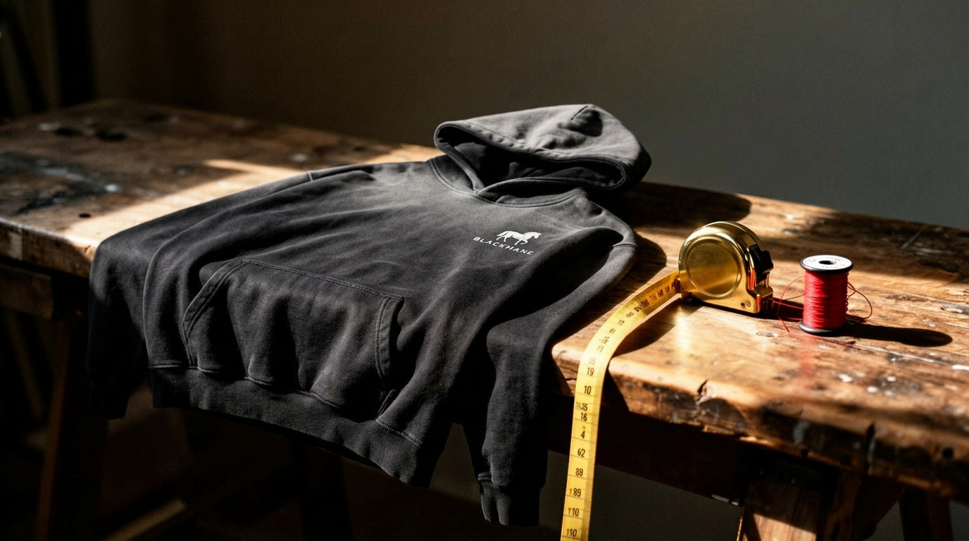 Onyx Faded Heavy Hoodie — sun-washed black